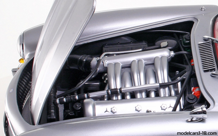 1954 - Mercedes 300 SL (W198) Minichamps 1/18 (Silber) Motor