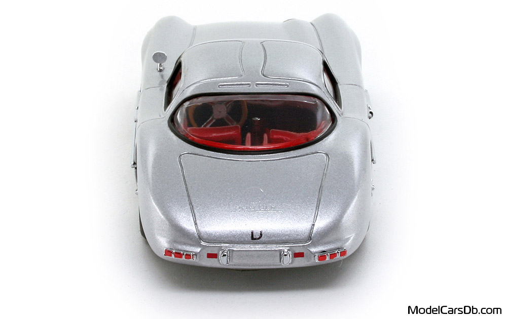 1955 - Mercedes 300 SLR (W196S) Minichamps 1/43 (Silber) Heck