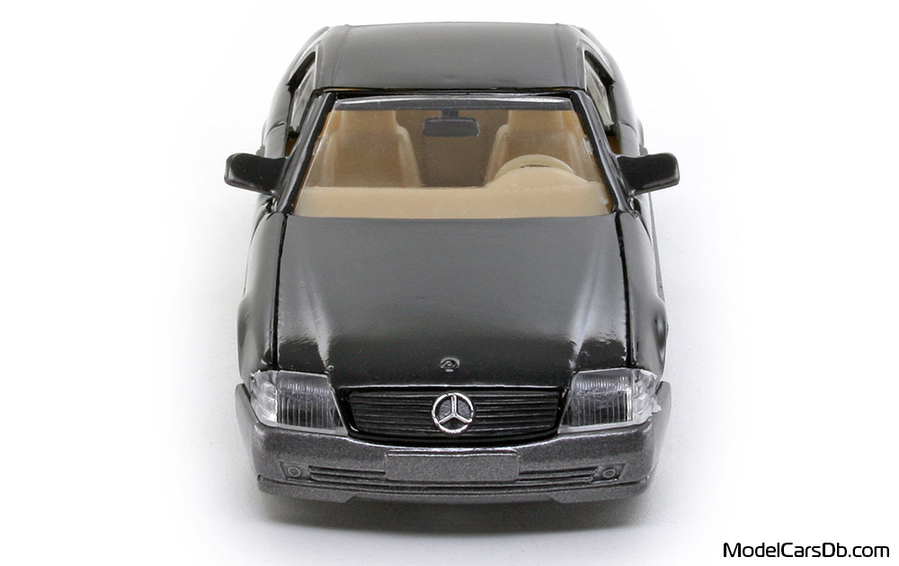 1989 - Mercedes 500 SL (R129) Solido 1/43 (Schwarz / Grau) Front