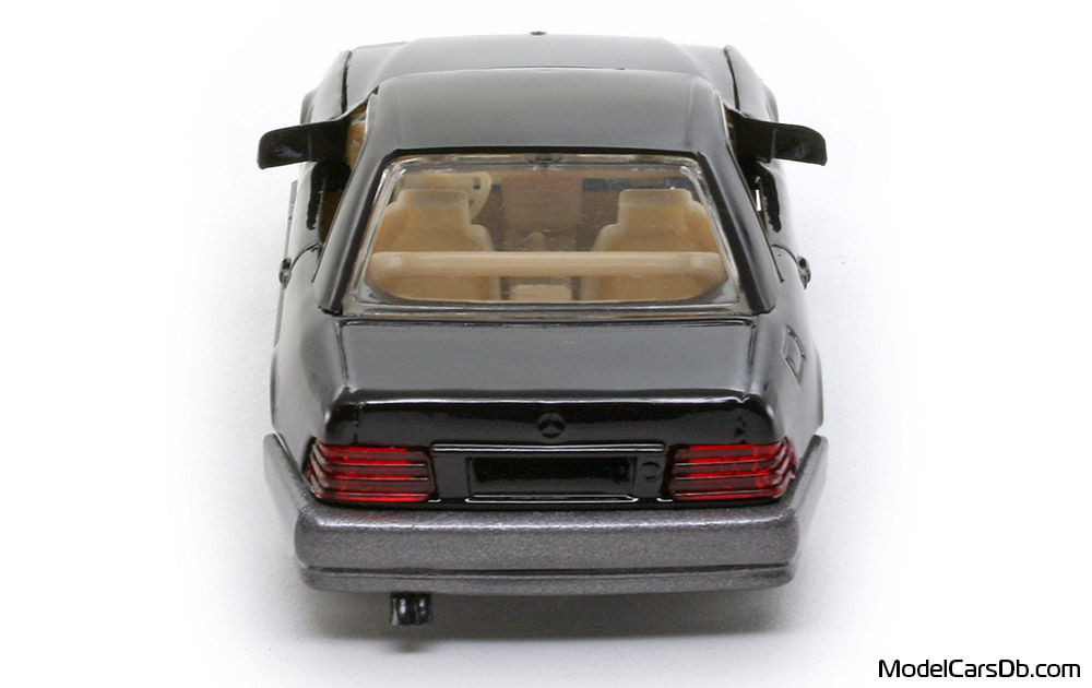1989 - Mercedes 500 SL (R129) Solido 1/43 (Schwarz / Grau) Heck