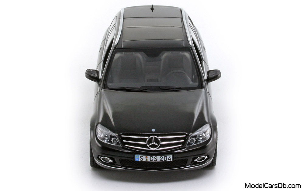 2007 - Mercedes C 350 T (S204) Schuco 1/43 (Schwarz) Front