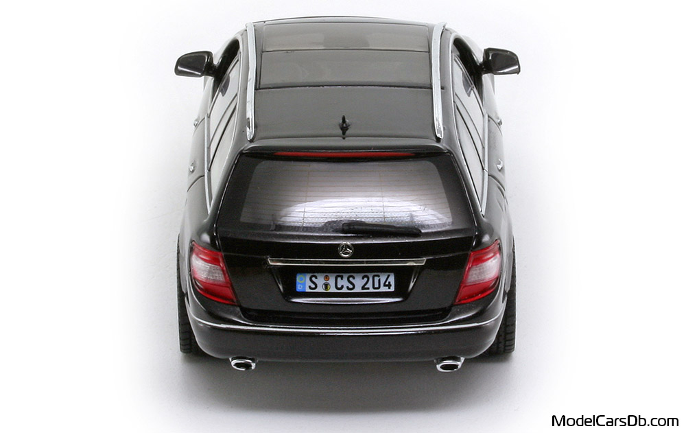 2007 - Mercedes C 350 T (S204) Schuco 1/43 (Schwarz) Heck