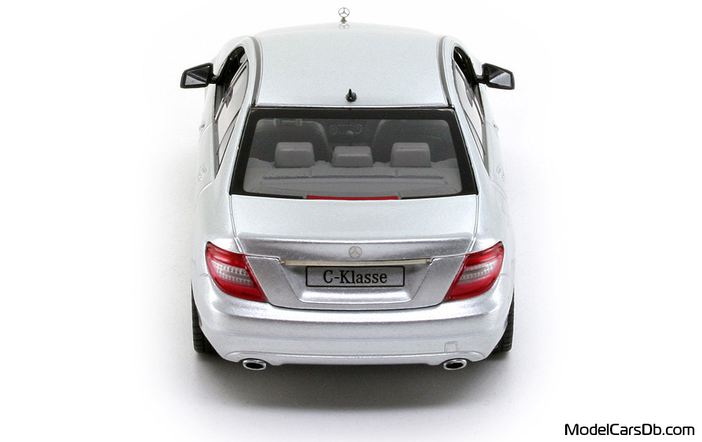 2007 - Mercedes C 350 (W204) Schuco 1/43 (Silber) Heck