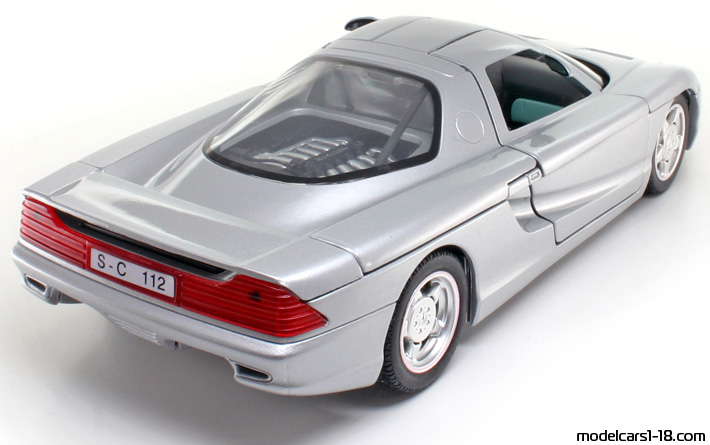 1991 - Mercedes C112 Concept Guiloy 1/18 (Hellsilber) Hinten rechte seite
