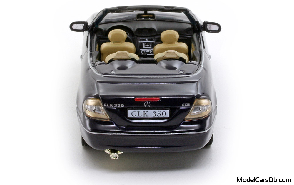 2005 - Mercedes CLK 350 Cabriolet (A209) DeAgostini 1/43 (Blau) Heck