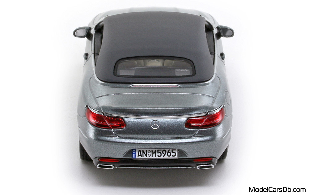 2015 - Mercedes S 500 Cabriolet (A217) Kyosho 1/43 (Grau) Heck