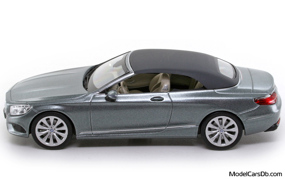 2015 - Mercedes S 500 Cabriolet (A217) Kyosho 1/43 (Grau) Seite