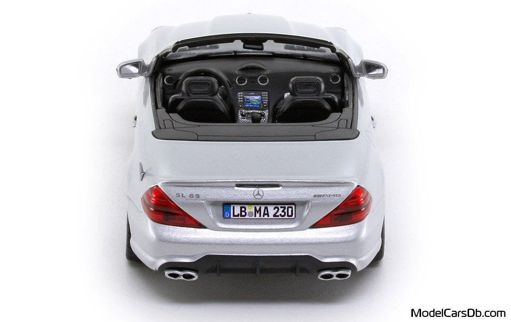 2009 - Mercedes SL 65 AMG (R230) Minichamps 1/43 (Silber) Heck
