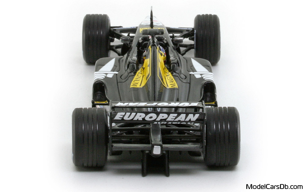 2001 - Minardi PS01 Minichamps 1/43 (Schwarz / Weiß) Heck