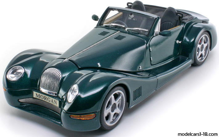 2000 - Morgan Aero 8 Bburago 1/18 (Grün) Vorne linke Seite
