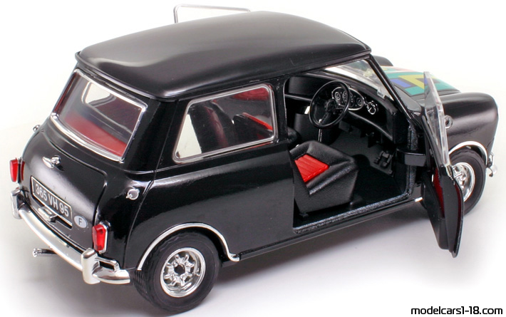 1964 - Morris Mini Cooper S Solido 1/16 (Schwarz) Zu öffnende Teile
