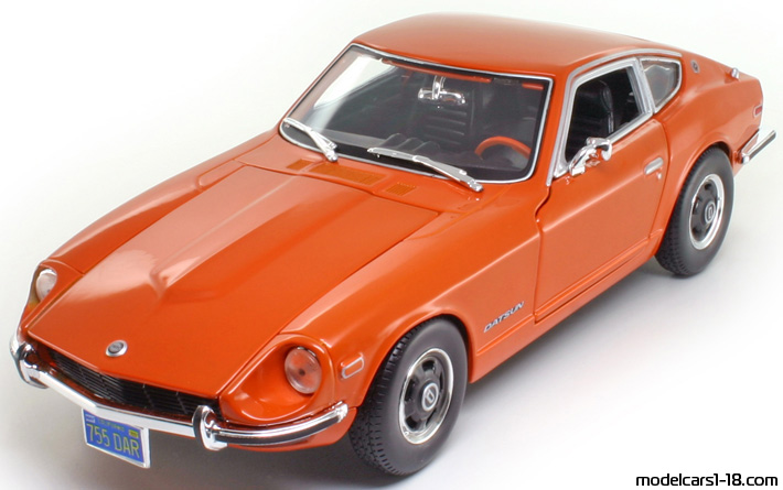 1971 - Nissan 240Z (S30) Maisto 1/18 (Orange) Vorne linke Seite