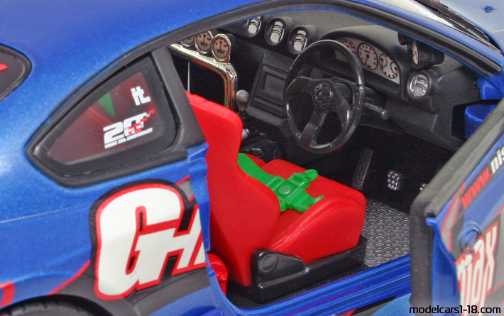 1999 - Nissan Silvia (S15) ERTL 1/18 (Blau / Grau) Innenraum Armaturenbrett