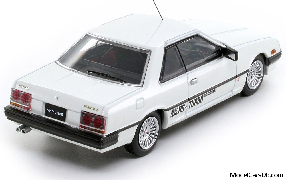 1984 - Nissan Skyline 2000 RS-X Turbo-C (KDR30) Kyosho 1/43 (Weiß) Hinten rechte seite