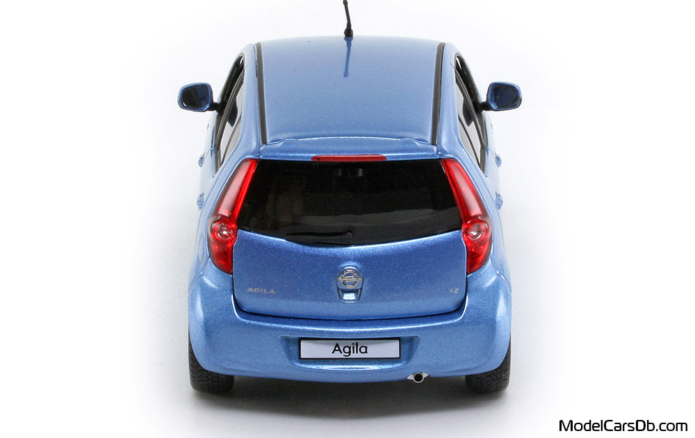2008 - Opel Agila Schuco 1/43 (Blau) Heck