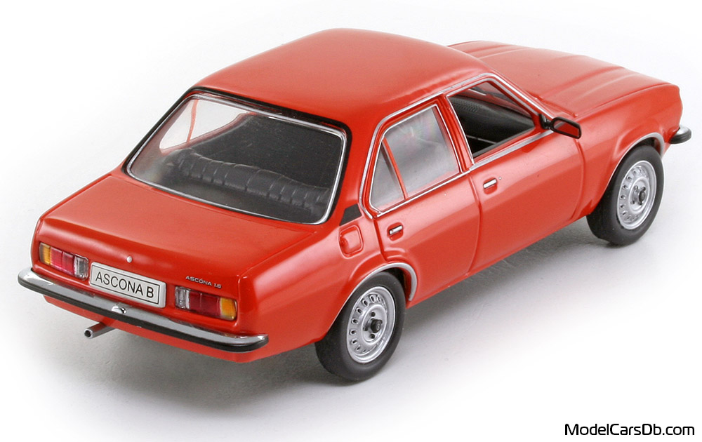 1975 - Opel Ascona Schuco 1/43 (Rot) Hinten rechte seite