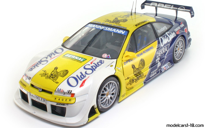 1995 - Opel Calibra V6 DTM UT 1/18 (Yellow / Blau) Vorne linke Seite