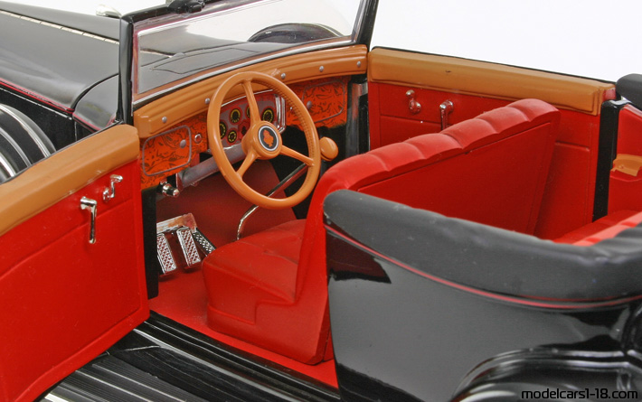 1934 - Packard Twelve Anson 1/18 (Schwarz) Innenraum Armaturenbrett