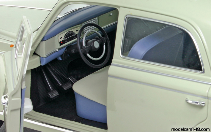 1964 - Peugeot 403 Berline Solido 1/18 (Grün) Innenraum Armaturenbrett