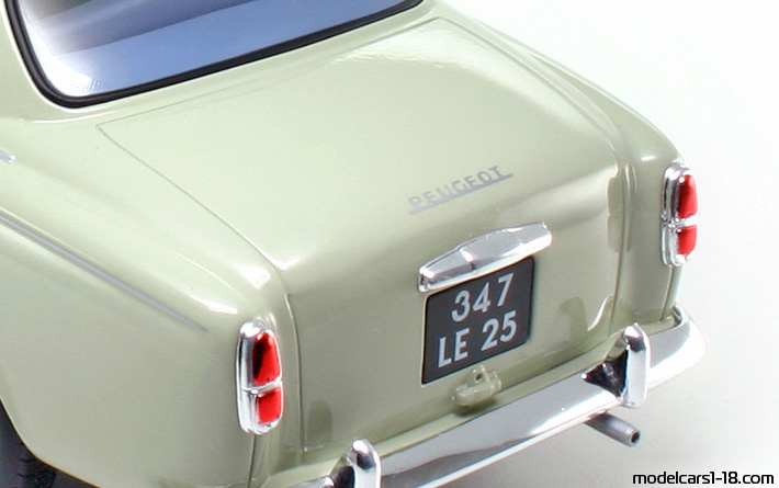 1964 - Peugeot 403 Berline Solido 1/18 (Grün) Kofferraum / Klappbare Scheinwerfer