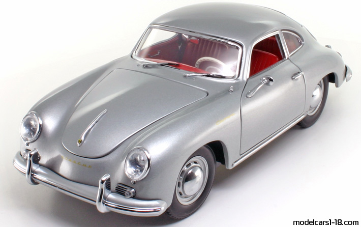 1956 - Porsche 356 A Sun Star 1/18 (Gelb) Vorne linke Seite