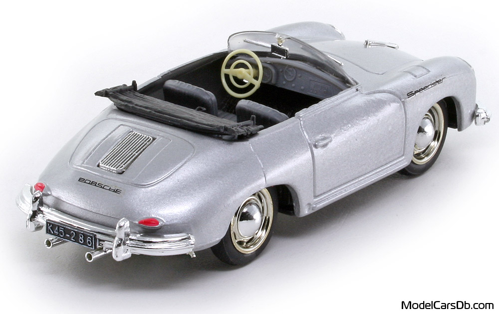 1952 - Porsche 356 Speedster Brumm 1/43 (Silber) Hinten rechte seite