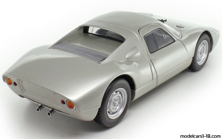 1964 - Porsche 904 Carrera GTS Minichamps 1/18 (Silber) Hinten rechte seite