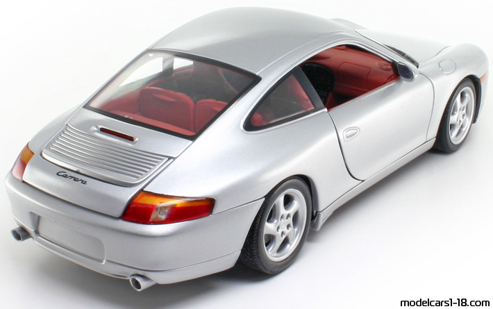 1997 - Porsche 911 Carrera (996) Gate 1/18 (Hellsilber) Hinten rechte seite