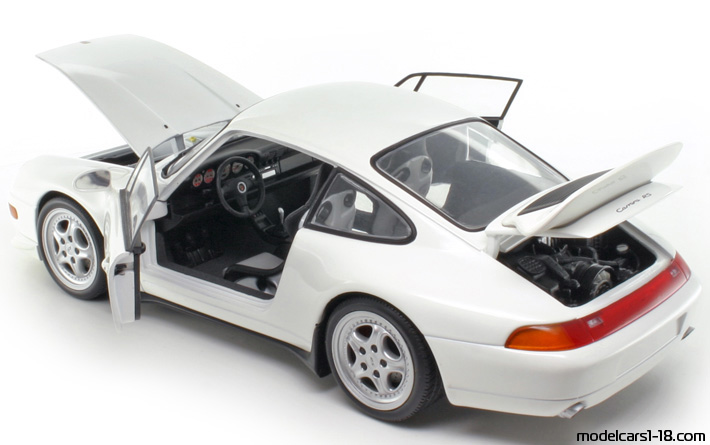 1995 - Porsche 911 Carrera RS (993) UT 1/18 (Weiß) Zu öffnende Teile