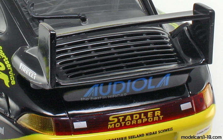 1996 - Porsche 911 GT2 (993) Anson 1/18 (Schwarz / Gelb) Motor