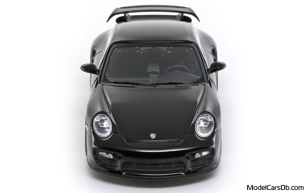 2007 - Porsche 911 GT2 (997) Minichamps 1/43 (Schwarz) Front