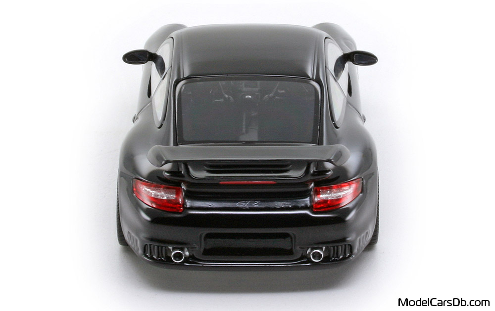 2007 - Porsche 911 GT2 (997) Minichamps 1/43 (Schwarz) Heck