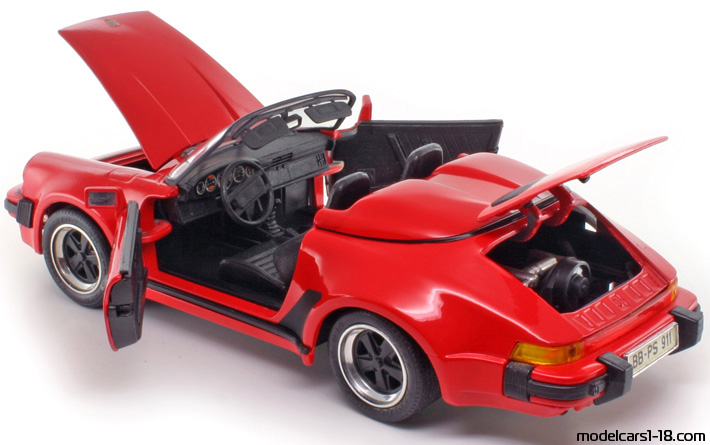 1989 - Porsche 911 Speedster (930) Maisto 1/18 (Rot) Zu öffnende Teile
