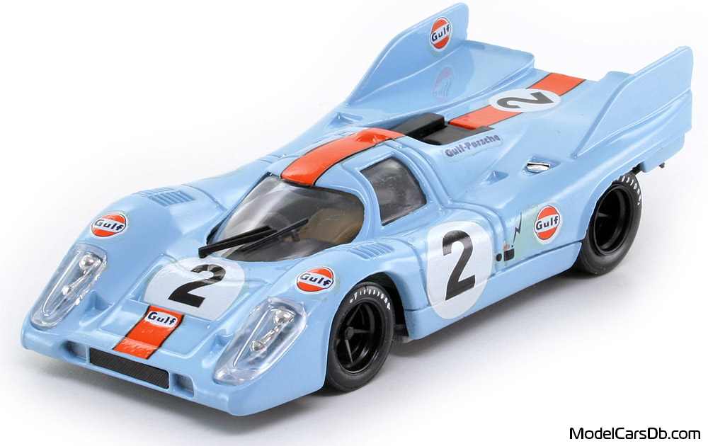 1971 - Porsche 917 K Brumm 1/43 (Blue / Orange) Vorne linke Seite