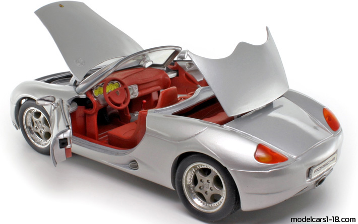 1993 - Porsche Boxster Concept Maisto 1/18 (Silber) Zu öffnende Teile