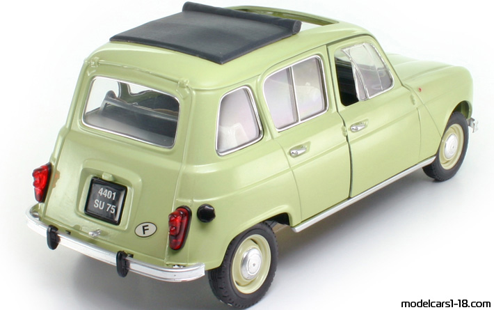 1964 - Renault 4L Solido 1/18 (Grün) Hinten rechte seite