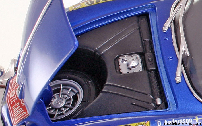 1971 - Renault Alpine A110 1600S Maisto 1/18 (Blau) Kofferraum / Klappbare Scheinwerfer