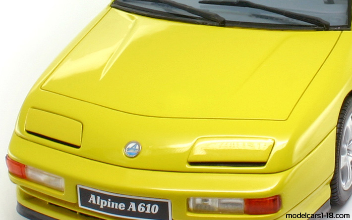 1992 - Renault Alpine A610 Otto Models 1/18 (Gelb) Motor