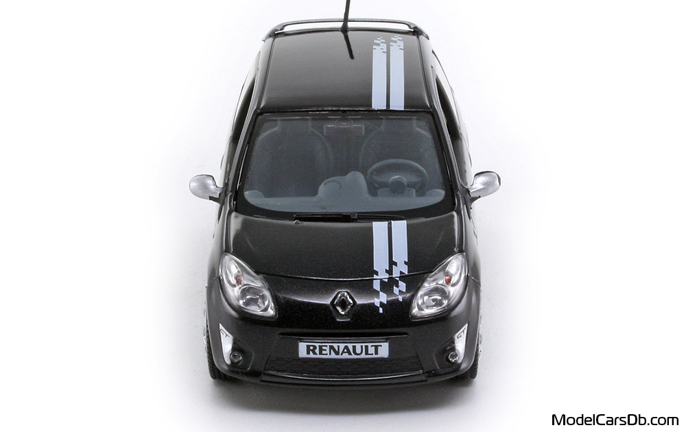 2008 - Renault Twingo GT Norev 1/43 (Schwarz / Weiß) Front