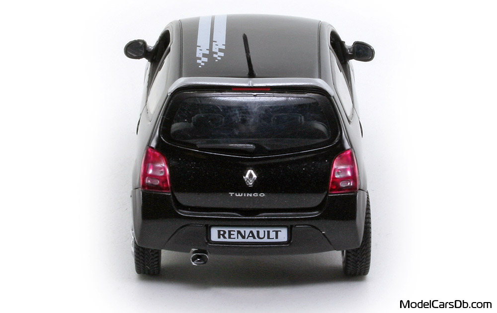 2008 - Renault Twingo GT Norev 1/43 (Schwarz / Weiß) Heck