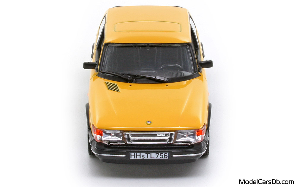 1991 - Saab 900 Turbo 16 Norev 1/43 (Gelb) Front