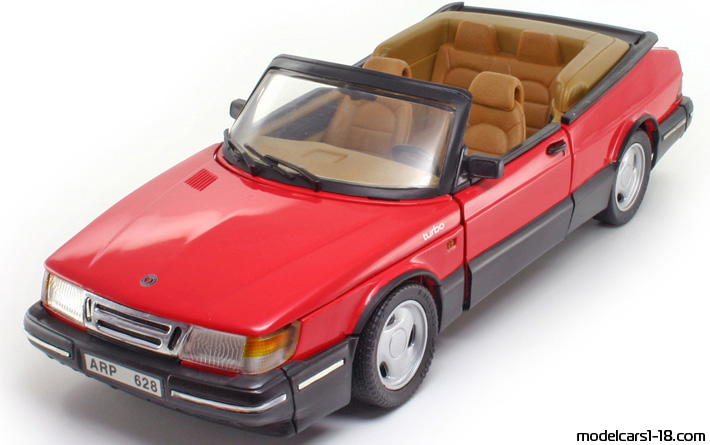 1985 - Saab 900 Turbo Anson 1/18 (Rot) Vorne linke Seite