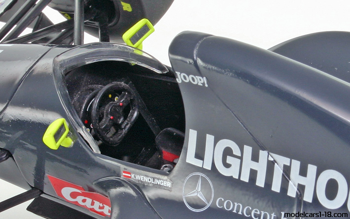1993 - Sauber Ilmor C12 Minichamps 1/18 (Grau / Weiß) Innenraum Armaturenbrett