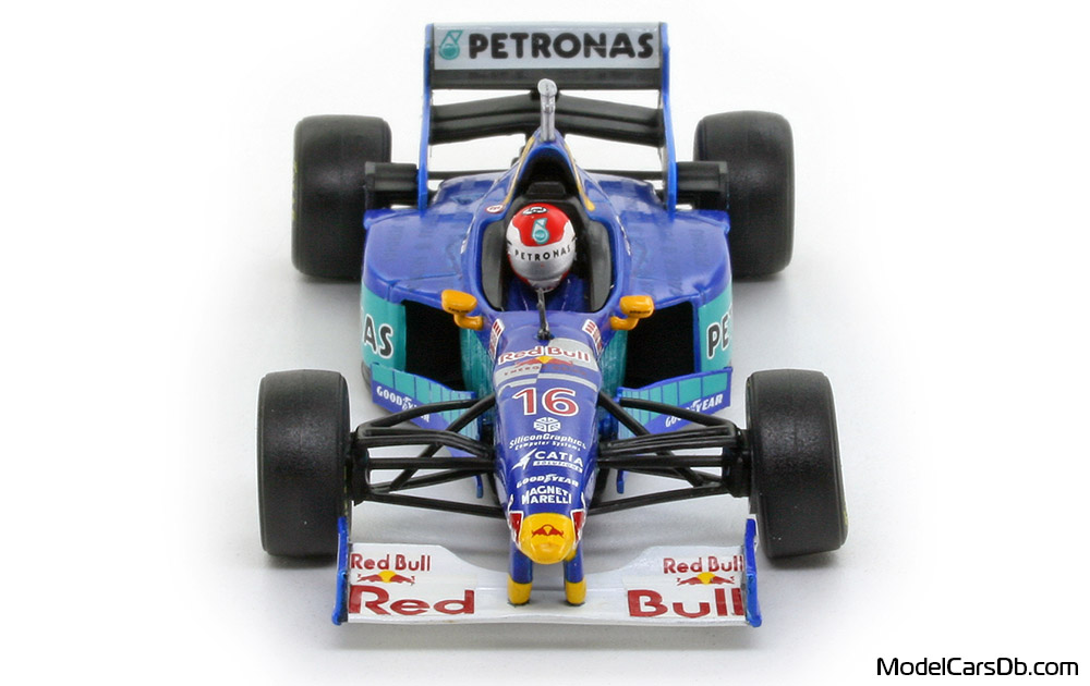 1997 - Sauber Petronas C16 Onyx 1/43 (Blau / Grün) Front