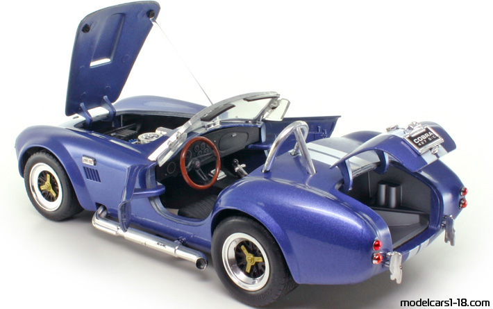 1964 - Shelby Cobra 427 S/C Road Tough 1/18 (Blau / Weiß) Zu öffnende Teile
