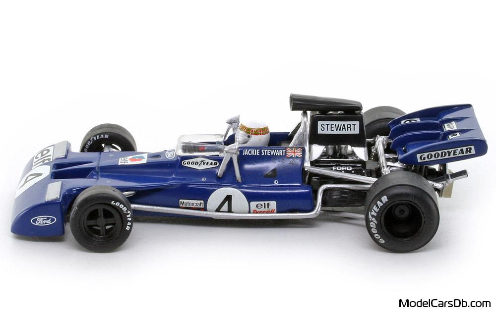 1972 - Tyrrell Cosworth 003 Quartzo 1/43 (Blau / Weiß) Seite