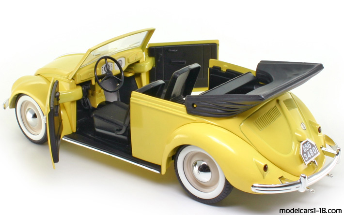 1949 - Volkswagen Beetle (Kaefer) Solido 1/17 (Gelb) Zu öffnende Teile