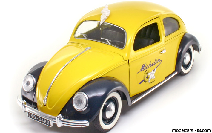1949 - Volkswagen Beetle (Kaefer) Solido 1/17 (Grey) Vorne linke Seite