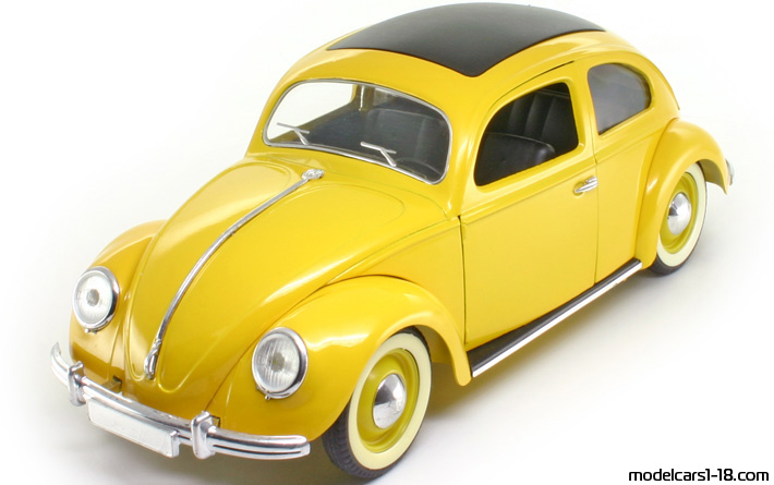 1958 - Volkswagen Beetle (Kaefer) Solido 1/17 (Yellow) Vorne linke Seite