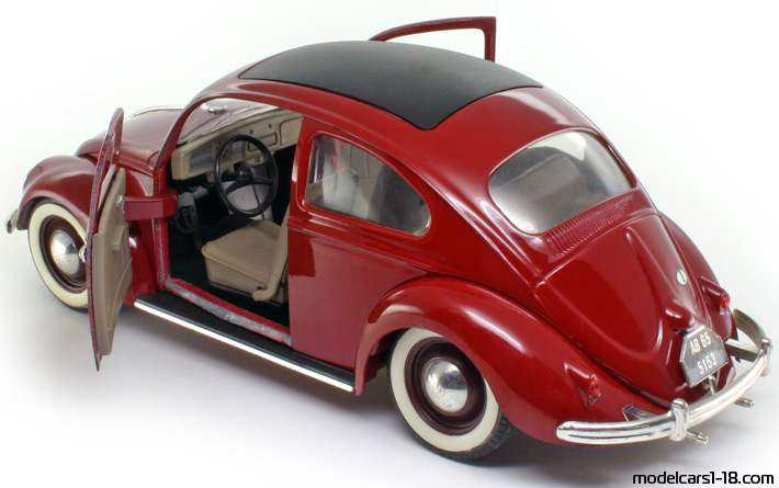 1958 - Volkswagen Beetle (Kaefer) Solido 1/17 (Rot) Zu öffnende Teile